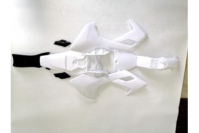 White Plastics Guard Fairing Fender Kit 50 70 90 110 125cc PIT PRO Dirt Bike