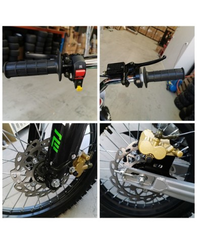125CC DIRT BIKE PIT MOTOR TRAIL MOTOCROSS DINGO PRO ELECTRIC START 14/17 BIG WHEEL GREEN