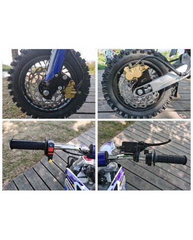 70cc Dirt Bike Trail Pit Bike Motor Electric Start Manual Junior Bike Kid Orange