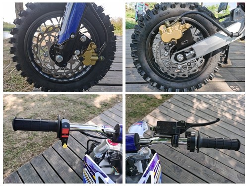70cc Dirt Bike Trail Pit Bike Motor Electric Start Semi Auto Junior Bike Kid Green