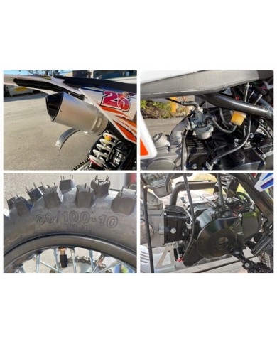 70cc Dirt Bike Trail Pit Bike Motor Electric Start Semi Auto Junior Bike Kid Green