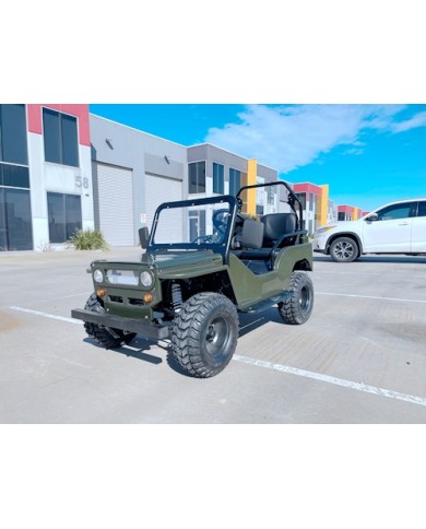 150cc Mini Willy Jeep Replica 2WD Semi Auto Golf Cart Twin Seat Kids Adults