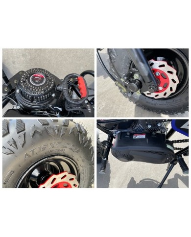 MB200 TrailMaster Hurricane 200X Mini Bike Coleman Full sized Kids Adults Bike RED