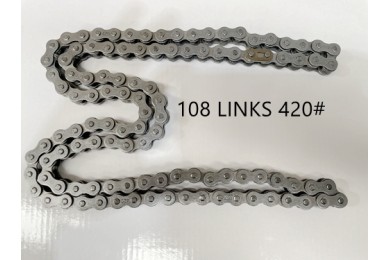 Black 420 108 Links Drive Chain + Joiner Link PIT Quad Dirt Bike Buggy Trike