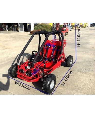 90cc Offroad Dune Buggy Quad ATV Teen Twin Seat Gokart Kids