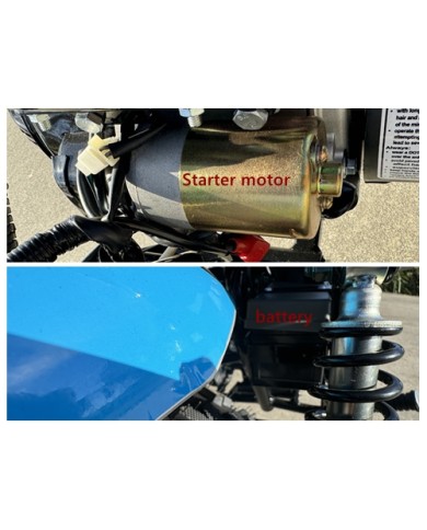 MB200X TrailMaster Hurricane Mini Bike Coleman Full sized REC-REG E-start RED