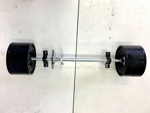 25mm 850mm Axle Slider Drift Trike GoKart Wheels Sleeves 11x7.1-5
