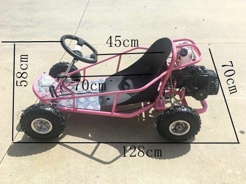 Brand New 49cc Mini Go Kart 4 Wheeler Kids 2 Stroke Buggy Quad Atv Pink