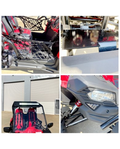 200CC UTV Challenger 200EX Dune Buggy Go kart Off Road 2 Seater Auto CVT EFI White
