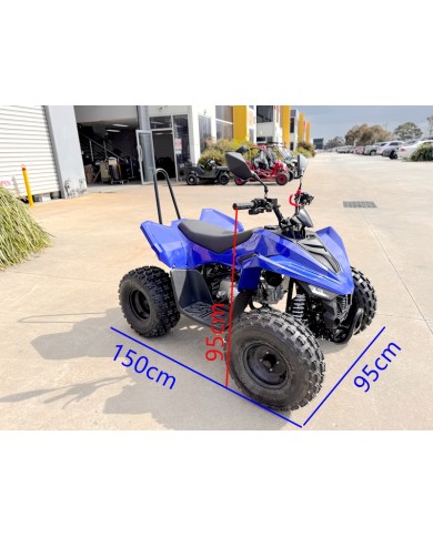 150CC ATV Sport Quad 4 Wheel Buggy Semi Auto ZOOMER GREY kids Adults Off-road